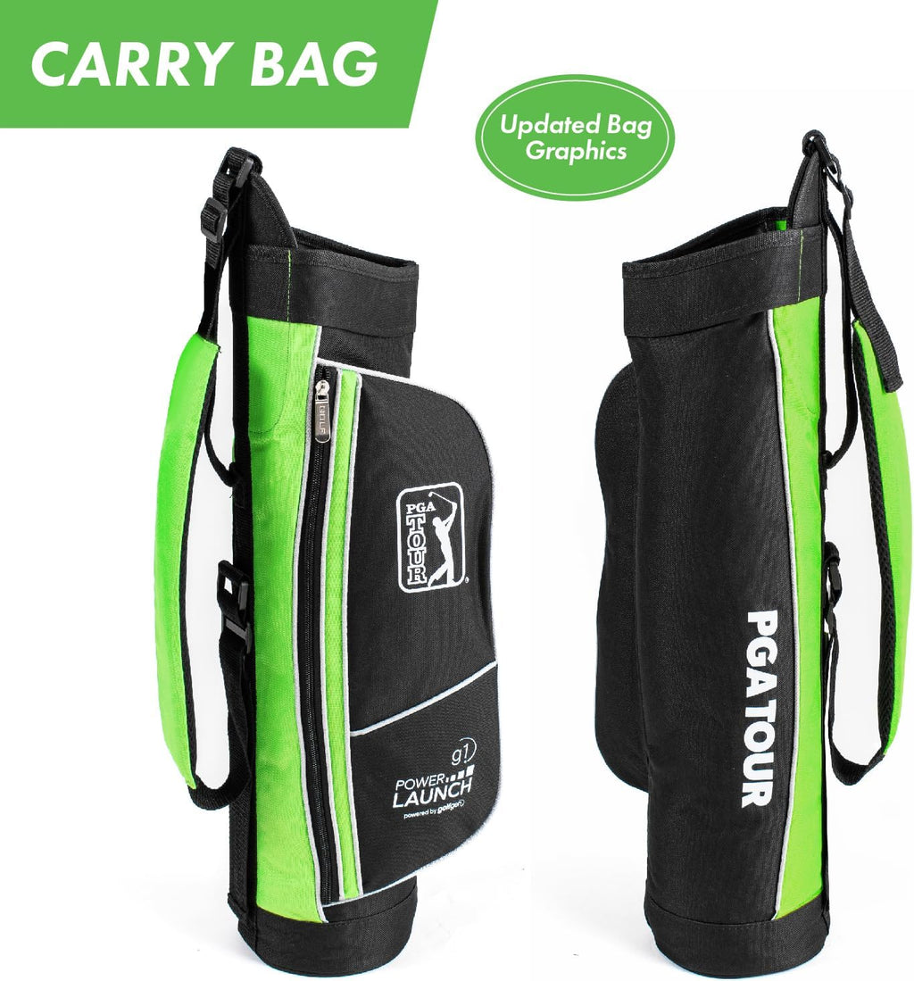 PGA Tour Youth Golf Club Set – Ages 3-5 (3'6'-4'1') and 5-8 (4'1' - 4'8') Right and Left Handed Beginner Junior Golf Clubs with Lightweight Golf Bag, Mallet Putter, Driver by Golfgen