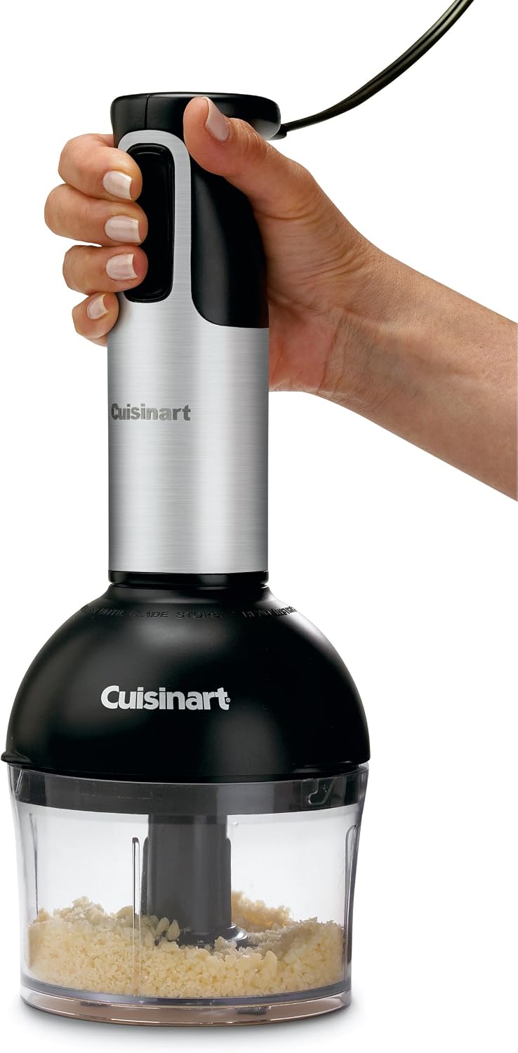 Cuisinart CSB-77 Smart Stick Hand Blender with Whisk and Chopper Attachments