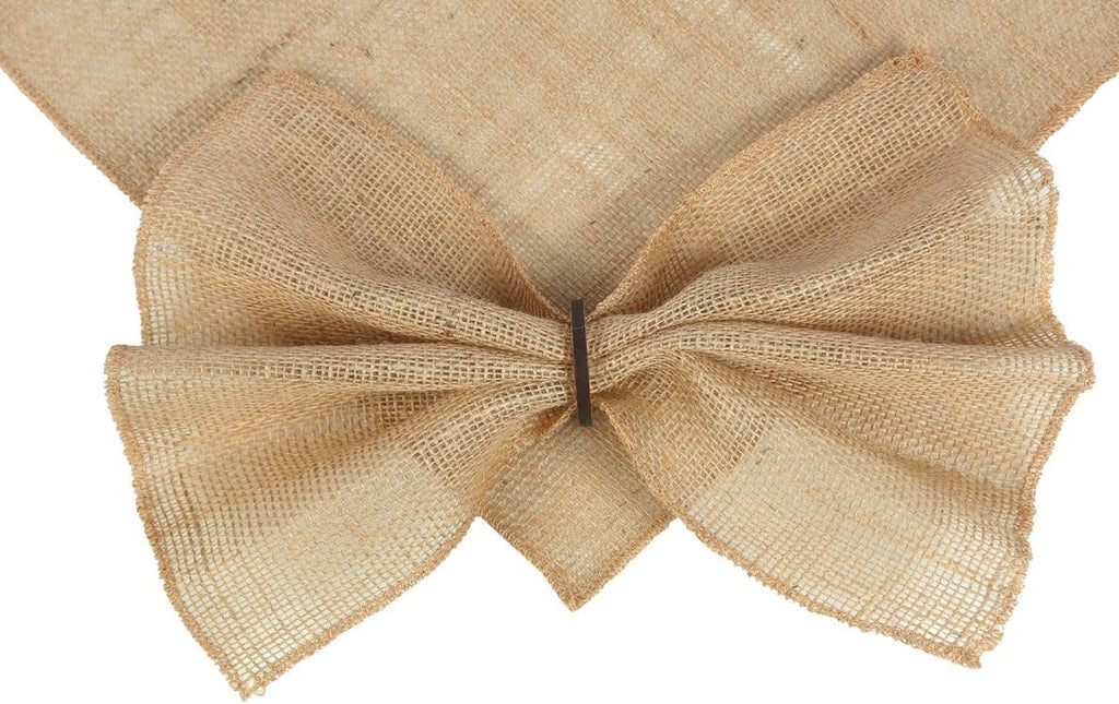 MDS Pack of 150 Wedding Burlap Table Napkin 12X12 Inch Square 100% Natural Jute Dinner Napkins, Rustic Farmhouse Boho Country Vintage Burlap Napkin for Weddings Party Table Decorations - Natural
