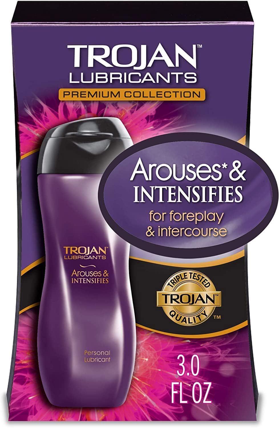 Trojan Arouses & Intensifies Lubricant, 3 oz, 8-Pack