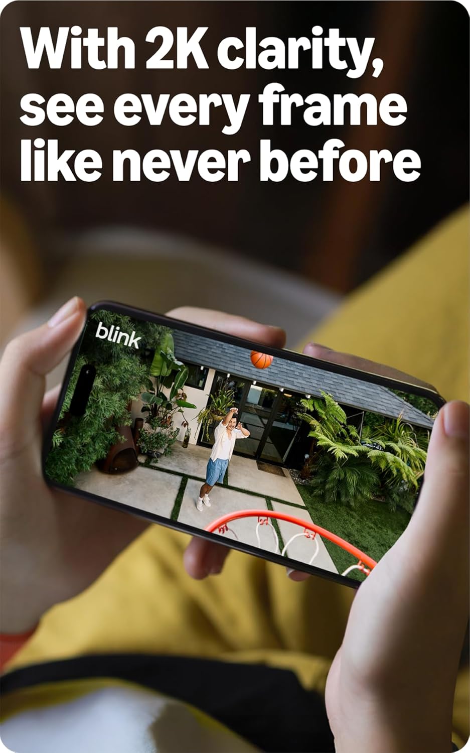 Blink Outdoor 2K+ (newest model) with 1-Year Subscription — 2K video resolution, Color Vision in low light, and noise cancellation. Sync Module included — 1 camera system (Black)