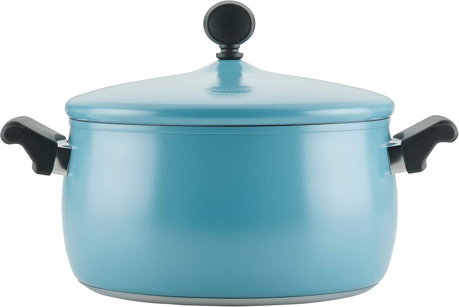 Farberware 120 Limited Edition Stainless Steel Cookware Pots and Pans Set with Prestige Kitchen Tools, 10 Piece, Aqua Blue