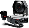 LAMPHUS SoundAlert 12V 100W Police Siren PA System Kit [Slim Speaker] [118-124dB] [Handheld Microphone] [Hands-Free] Warning Emergency Siren for Vehicles Tow Truck UTV ATV Van Car POV RV