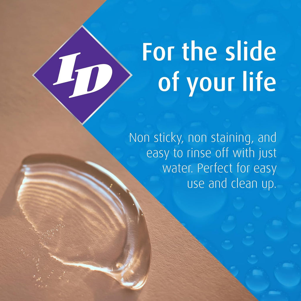ID Glide 128 fl oz Water Based Personal Lubricant Hypoallergenic Lube for Men Women and Couples, Liquid Glide Natural Feel for Pleasure, Made in USA by ID Lubricants