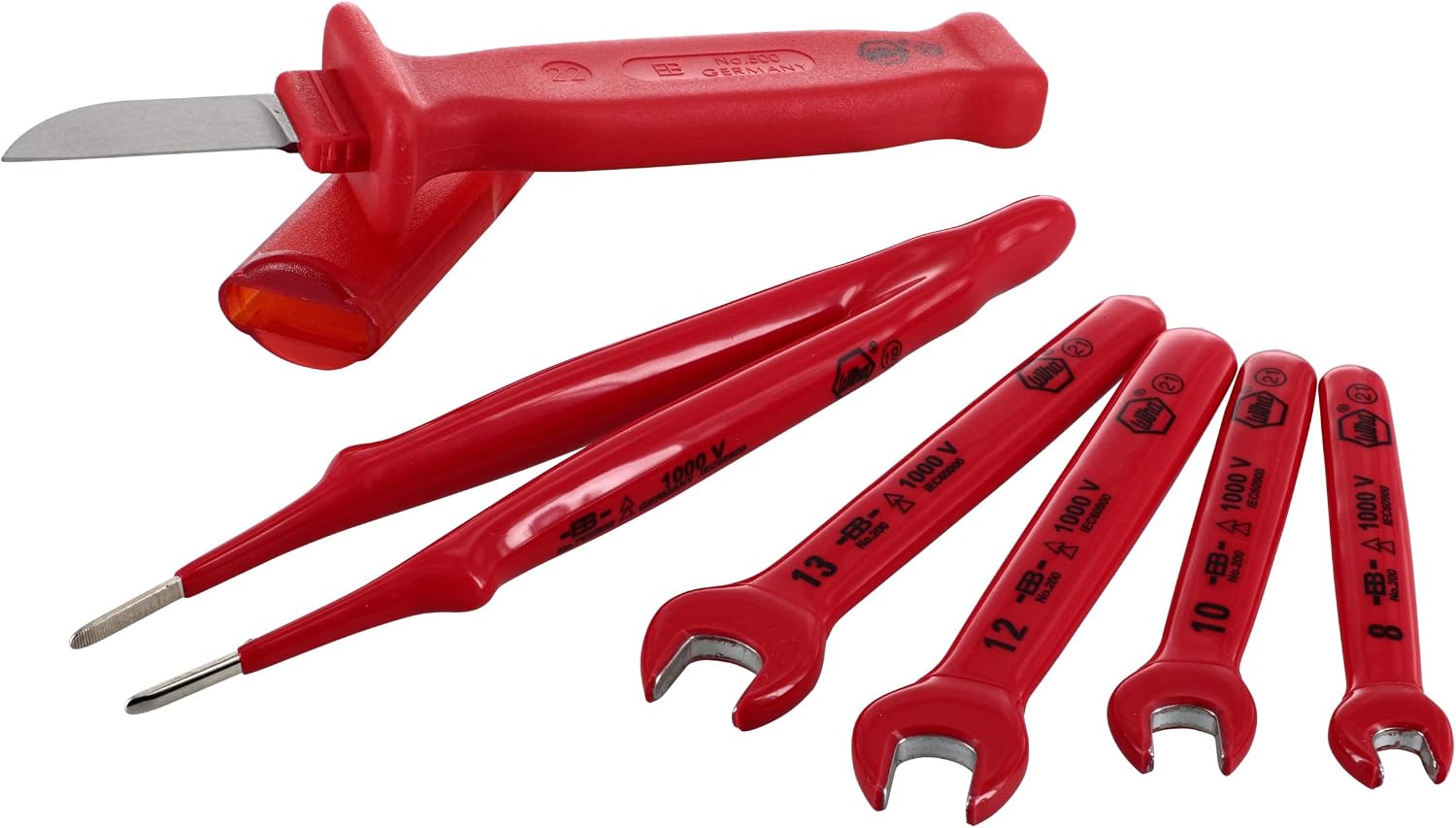 Wiha 91890 26-Piece Insulated EV & Hybrid Tool Set, 1000V VDE Rated, Sockets, Ratchets, Pliers, Screwdrivers