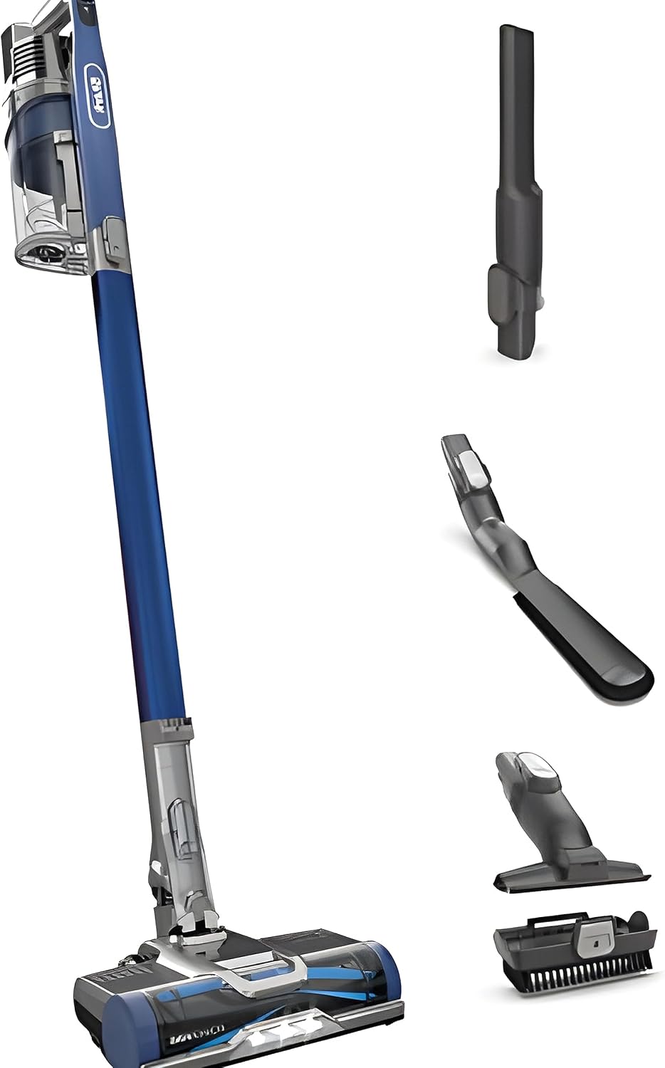 Shark IZ363HT Anti-Allergen Pet Power Cordless Stick Vacuum with PowerFins Technology and Removable Handheld, Blue (Renewed)