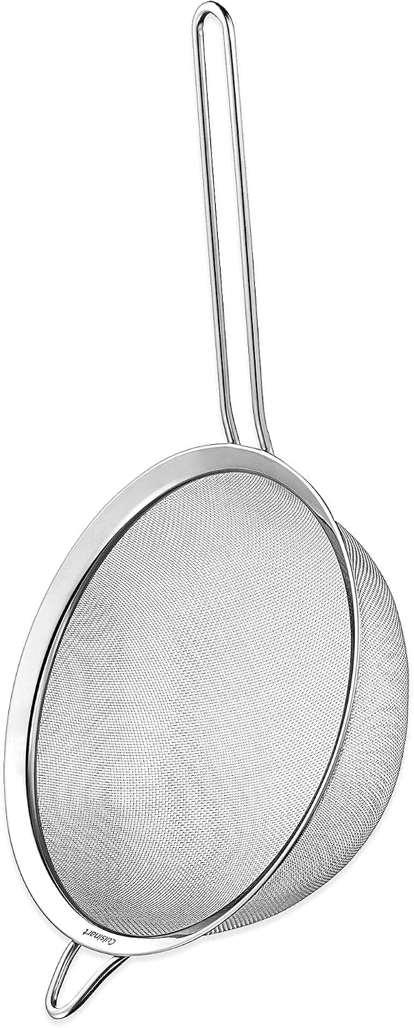 Cuisinart Mesh Strainers, 3 Pack Set, CTG-00-3MS Silver & 1.7-Liter Stainless Steel Cordless Electric Kettle with 6 Preset Temperatures