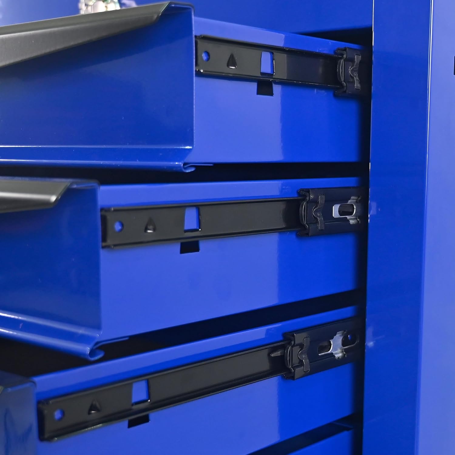 Rolling Metal Tool Chest with 7 Drawers – 20' Steel Tool Storage Box Organizer with Ball Bearing Slides & Lockable Mobile Cabinet on Wheels(Blue)