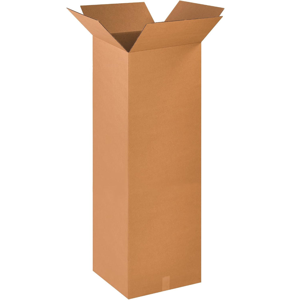 BOX USA 16 x 16 x 48 Corrugated Cardboard Boxes, Tall 16'L x 16'W x 48'H, Pack of 10 | Shipping, Packaging, Moving, Storage Box for Home or Business, Strong Wholesale Bulk Boxes