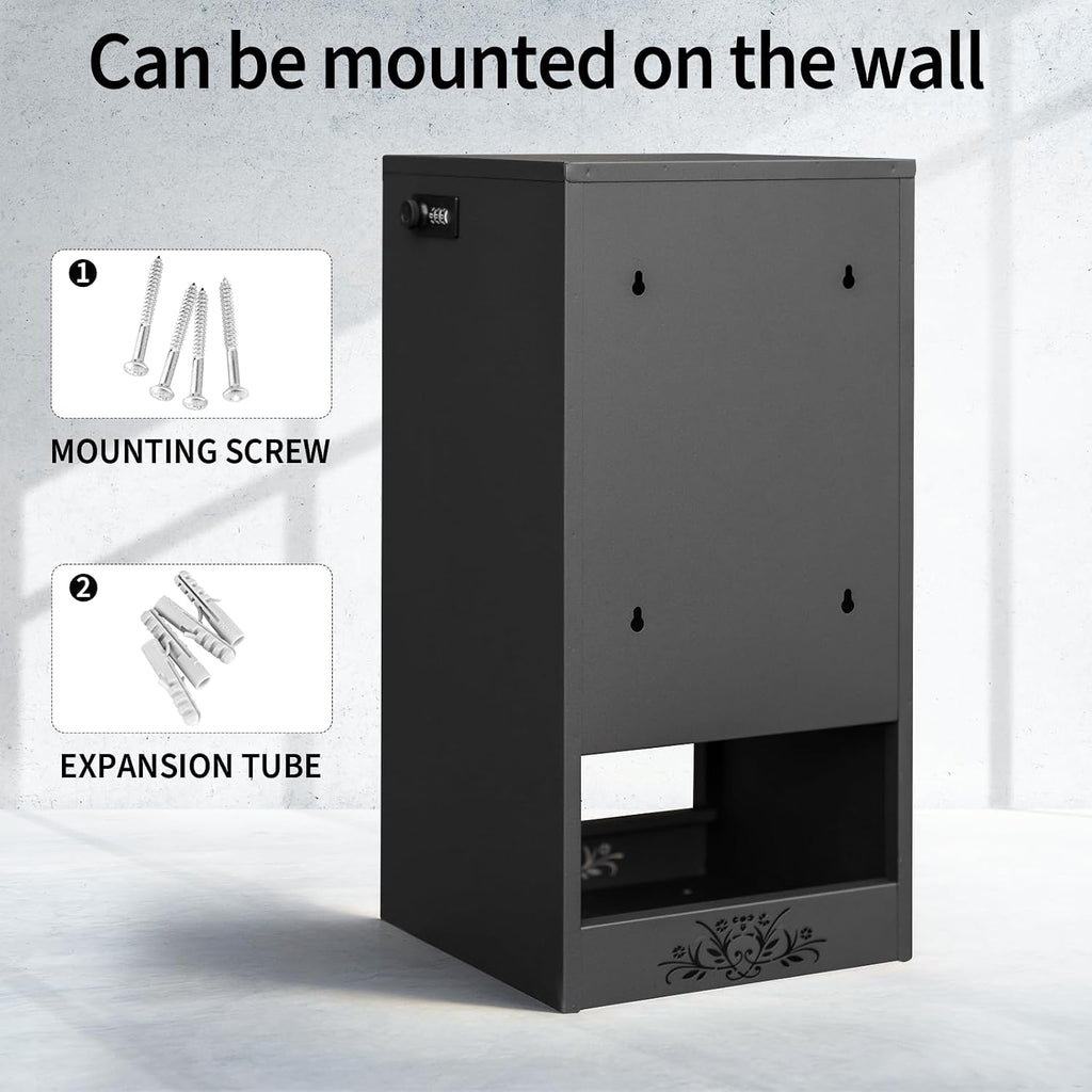 Wall Mount Mailbox for House Outside, Large Capacity Mailboxes, Outside Package Delivery Box for Home, Office, School to Collect Package and Mail, Large