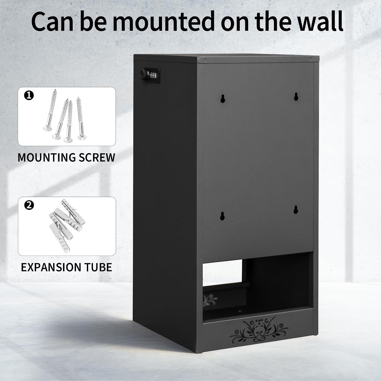 Wall Mount Mailbox for House Outside, Large Capacity Mailboxes, Outside Package Delivery Box for Home, Office, School to Collect Package and Mail, Large