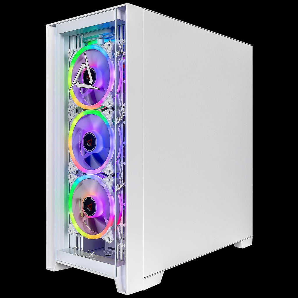 CLX Set Gaming PC - Intel Core Ultra 9 285K 3.7GHz, GeForce RTX 5070, 2TB NVMe M.2 SSD, 4TB HDD, 64GB DDR5 Memory, 360mm AIO, WiFi, Windows 11 Home, White