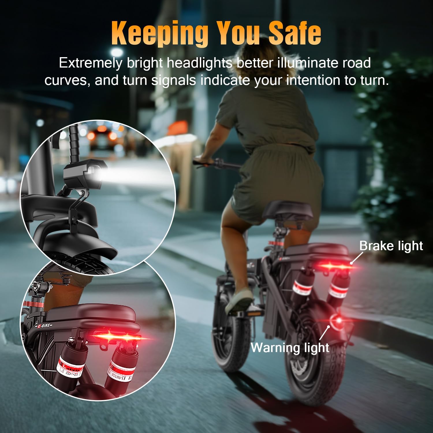 Electric Bike for Adults,14' Folding Adult E Bike with 650W Peak Motor,25 mph,30 Miles Range, 8-Point Suspension & Disc Brake,Commuter Electric Bicycle,UL2849 E Bike