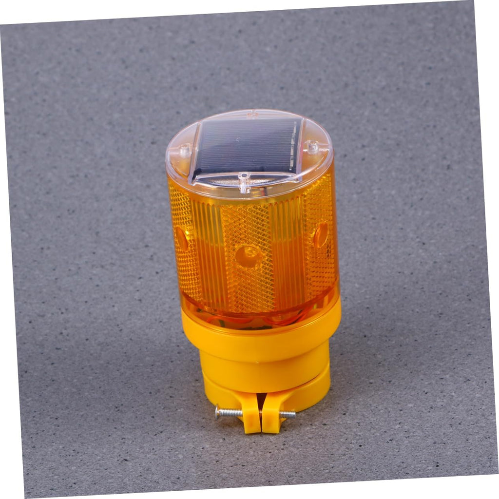 Unomor 10pcs Solar Strobe Light for Traffic Safety Cordless Emergency Road Construction Beacon for Outdoor Use