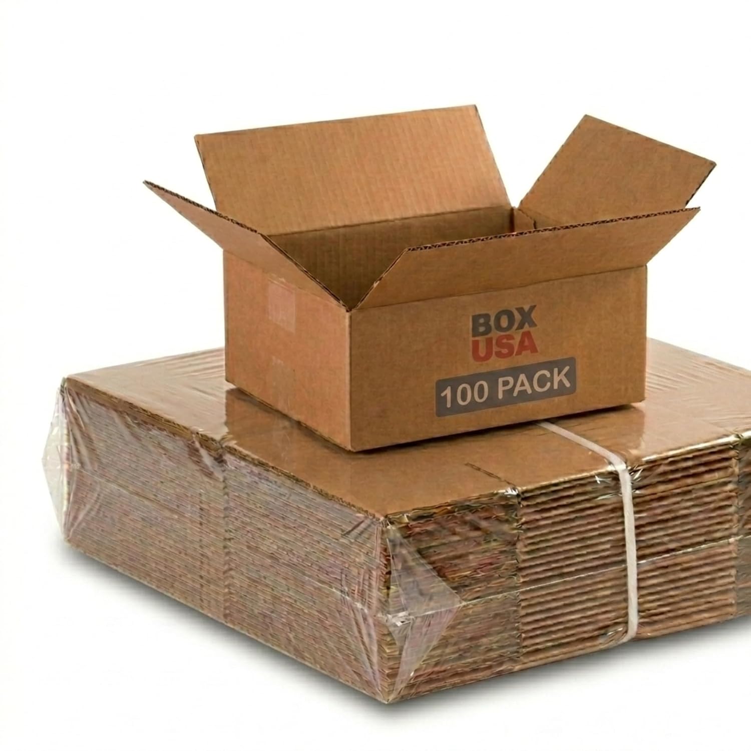 BOX USA Small Shipping Boxes 10'L x 8'W x 4'H (100-Pack) - Small Corrugated Cardboard Packaging Boxes for Shipping, Packing, Moving, and Storage at Home, Office, or Business