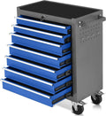 7-Drawer Rolling Tool Chest with Wheels,Tool Cabinet on Wheels with Keyed Locking,Multifunctional Tool Cart on Wheels,Tool Storage Organizer Cabinets for Garage,Warehouse, Repair Shop (Grayish Blue)