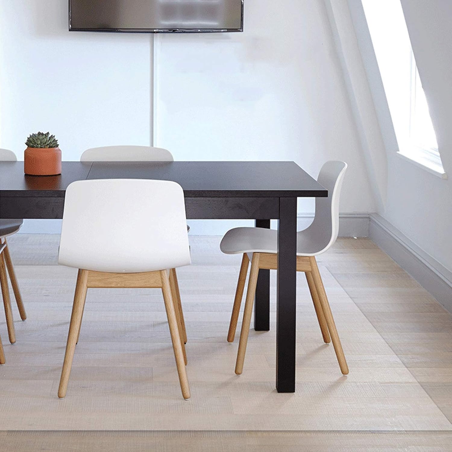 Clear PVC Furniture Protectors Waterproof PVC Table Pad 4 Thicknesses Tablecloth for Hardwood Surface Kitchen Carpet Tiles Dresser Desk Covers, Custom Size