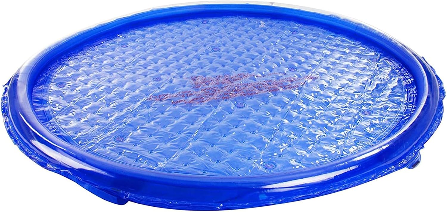 Solar Sun Rings UV Resistant Above Ground Inground Swimming Pool Hot Tub Spa Heating Accessory Circular Heater Solar Cover, Blue (3 Pack)