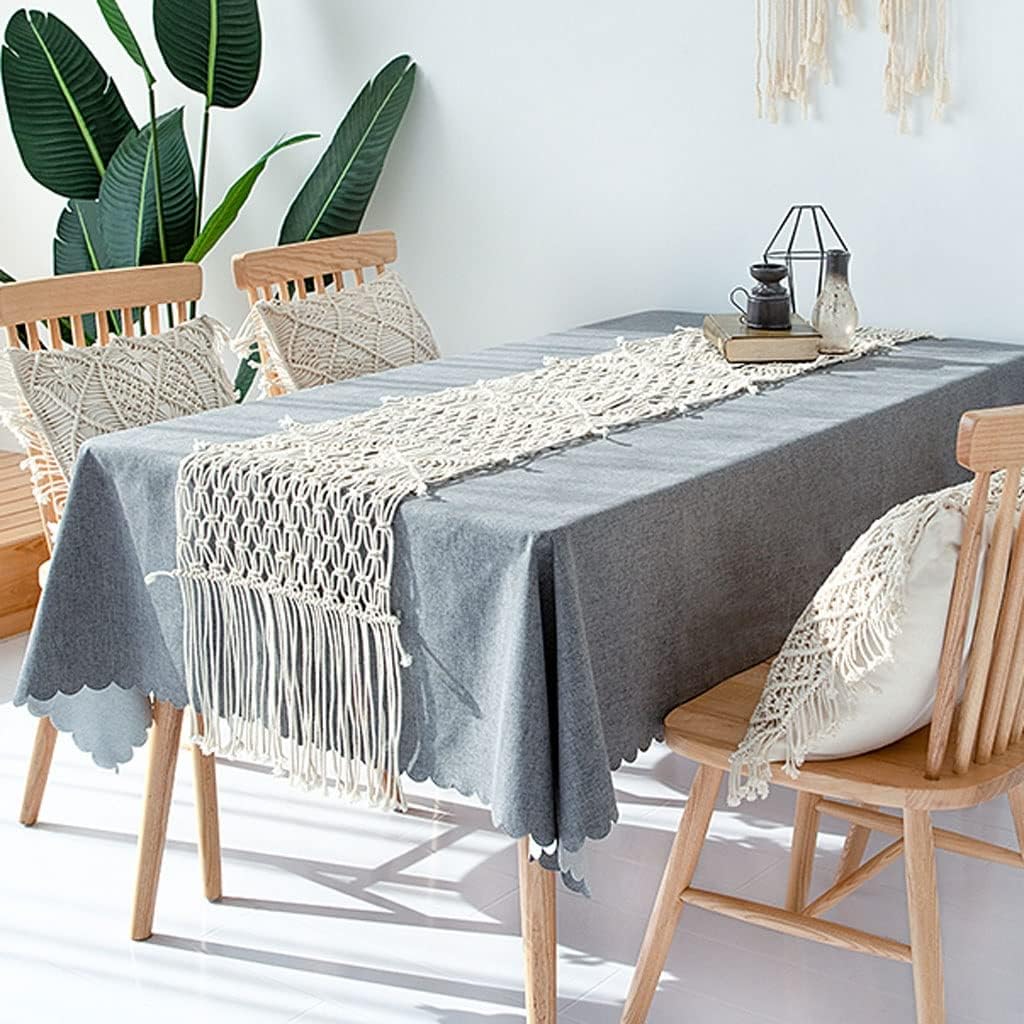 Table Runner Burlap Table Runner Cotton Lace Table Runners Handmade Table Runners Suitable for Family Table Decoration Daily Restaurant Decoration (Size : 38 * 180cm)