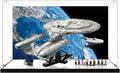 Acrylic Display Case for Lego 10356 Star Trek: The Enterprise, Dustproof Box, Storage Box, Transparent Box, Display Box Compatible with 10356 (Box Only) (Background+Mirror A)