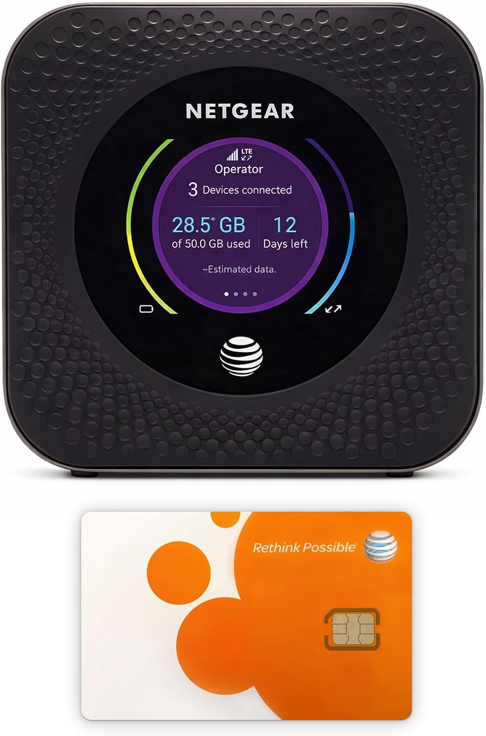 Nighthawk M1 MR1100-100NAS 4G LTE WiFi Mobile Hotspot Up to 1Gbps Speed, Works Best with AT&T and T-Mobile, Connects Up to 20 Devices, Portable Secure Wireless Network Anywhere Evdo-Link Bundle