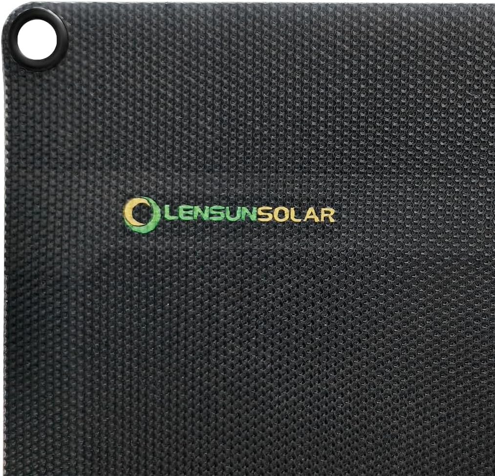LensunSolar Flexible Solar Panel 130W 12V ETFE,42.9in x 23.2in Semi-Flexible Bendable Mono Solar Panel High Efficiency 130 Watt for RV Van Roof TopCamping Home Boat Marin