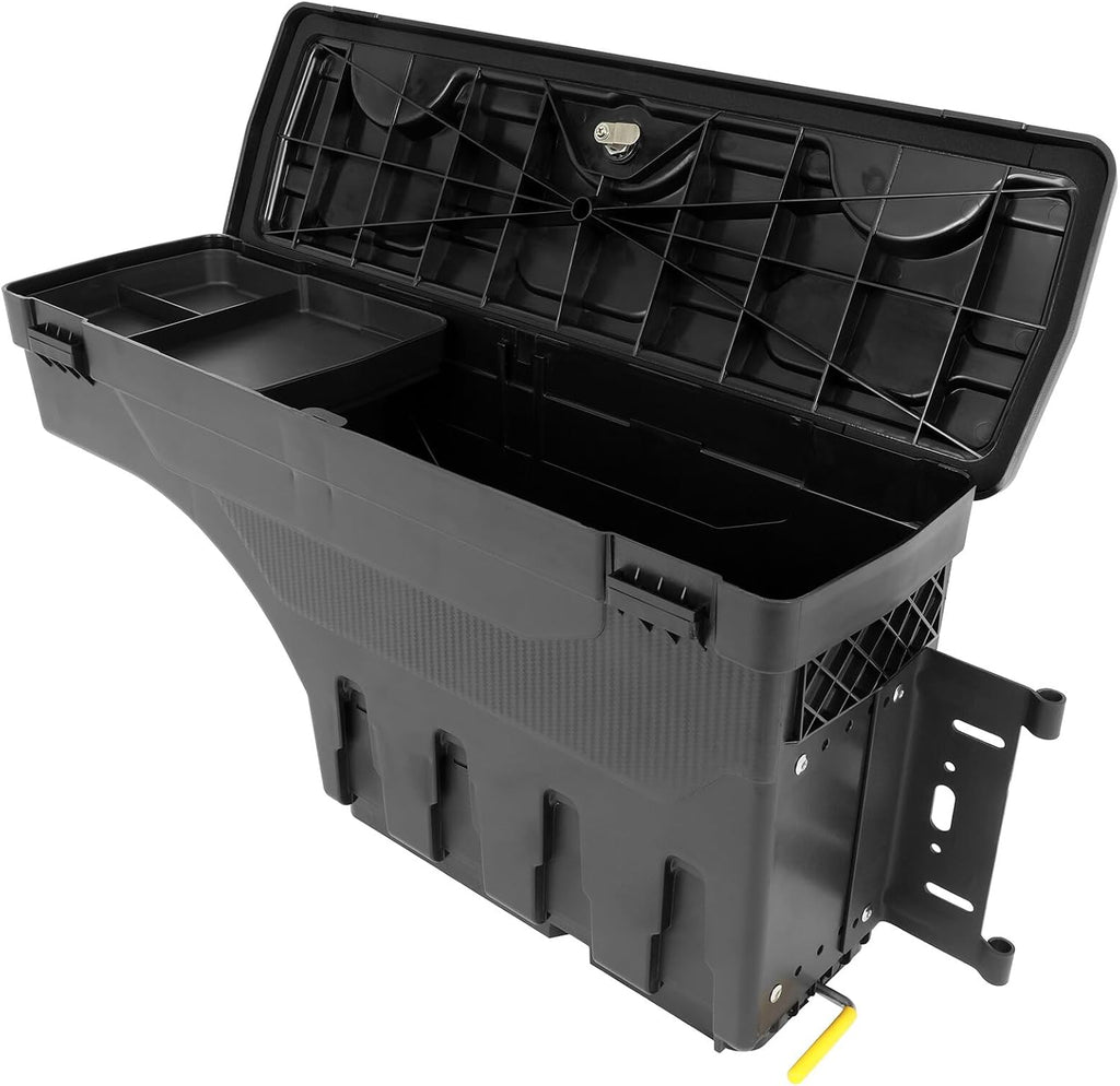 SCITOO Truck Bed Tool Box for Jeep Gladiator 2020-2023,Multi-Compartment Dividers Organized Storage,Heavy Duty & No-Drill Installation Right Passenger Side