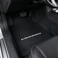 Lloyd Mats Custom-Fit All-Weather Rubber Floor Mats for Chevy Camaro 2010-2015 (2PC - Camaro Word, Black)