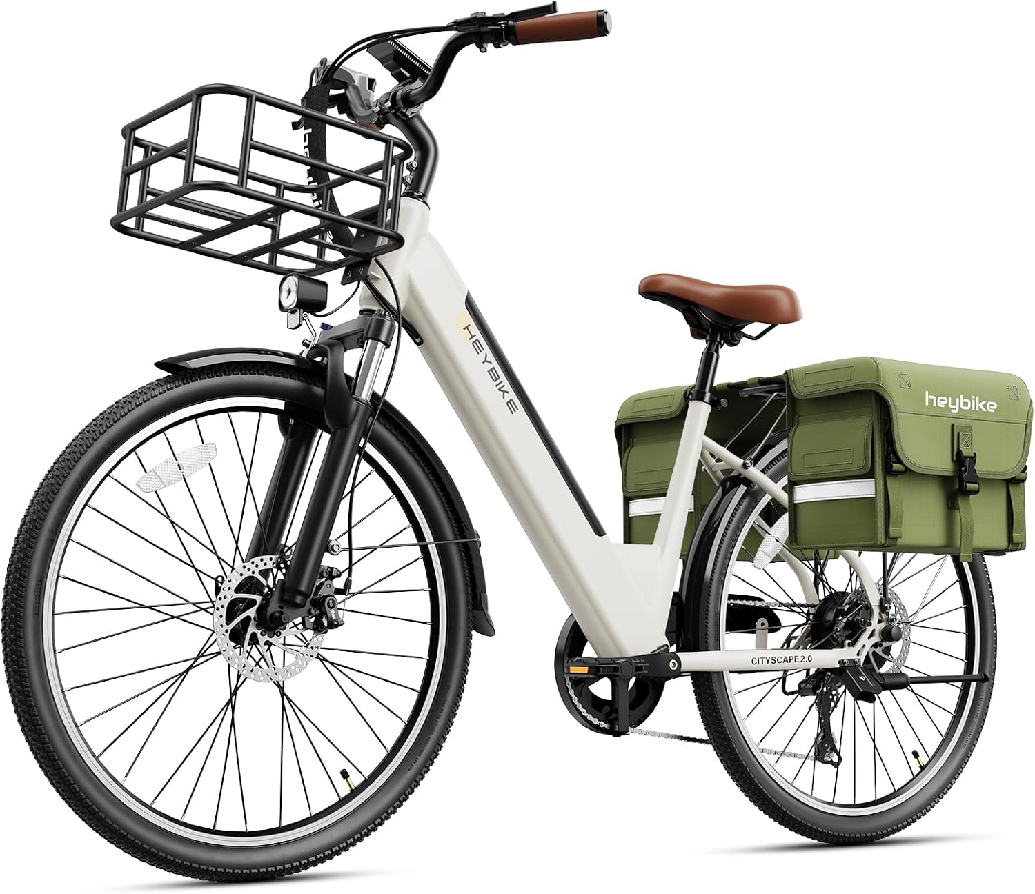 Heybike Cityscape 2.0 Electric Bike for Adults with Peak 1200W Motor, 468Wh Removable Battery, 50Miles 26' Electric Commuter Bike, 7-Speed,UL Certified
