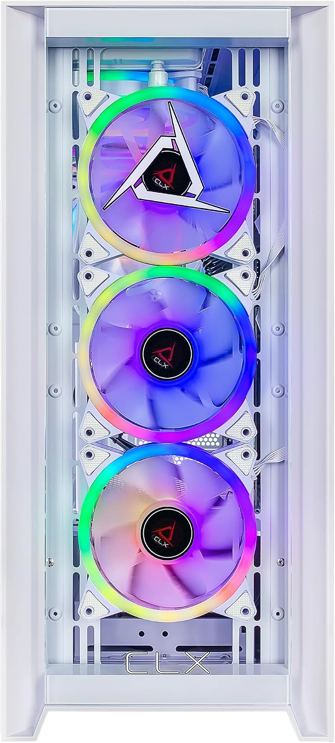 CLX Set Gaming PC - AMD Ryzen 9 9900X 4.4GHz, GeForce RTX 5070 Ti, 2TB NVMe M.2 SSD, 32GB DDR5 RGB Memory, 360mm AIO, WiFi, Windows 11 Home, White