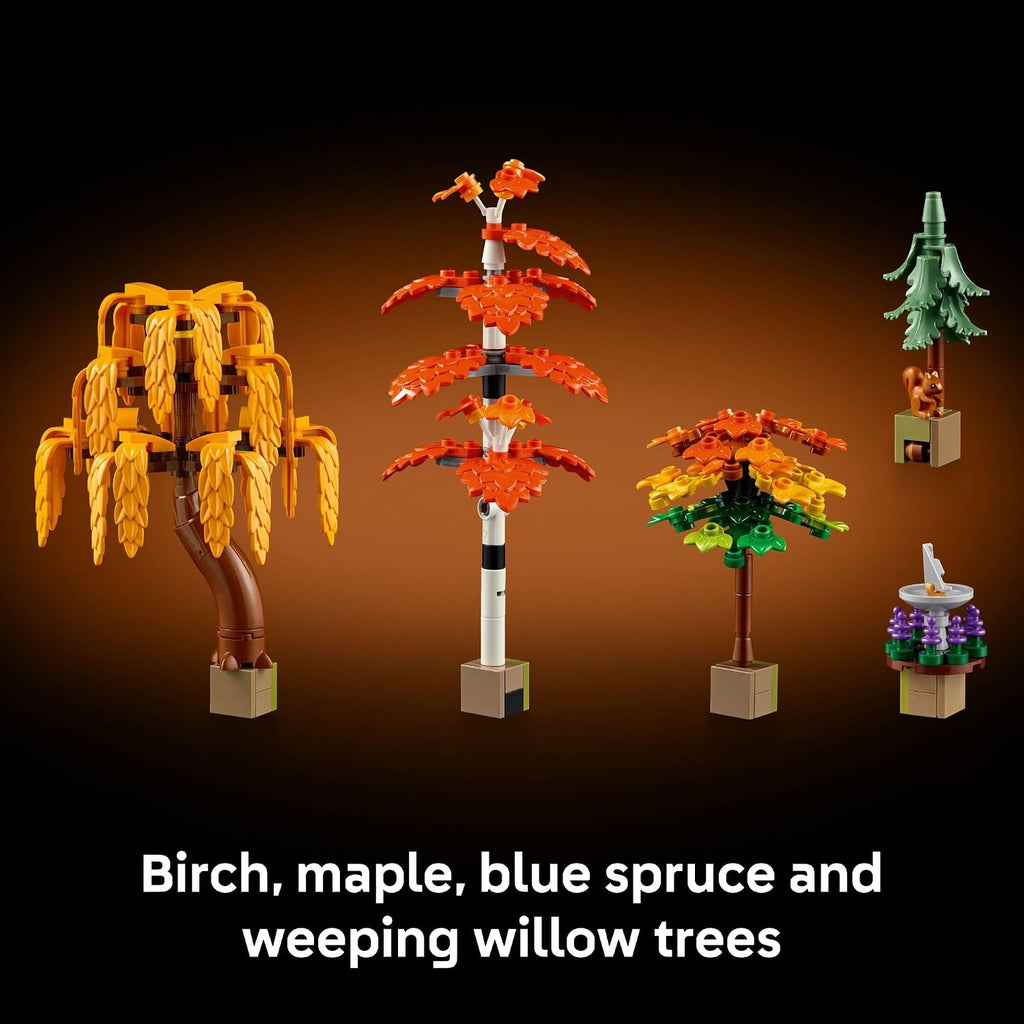 LEGO Icons Autumn Cottage Garden Building Set for Adults, Ages 18+ - Whimsical Room Decor for Office, Bedroom, or Book Shelf - Building Blocks for Crafting Fans - Gift Idea for Birthdays - 11372