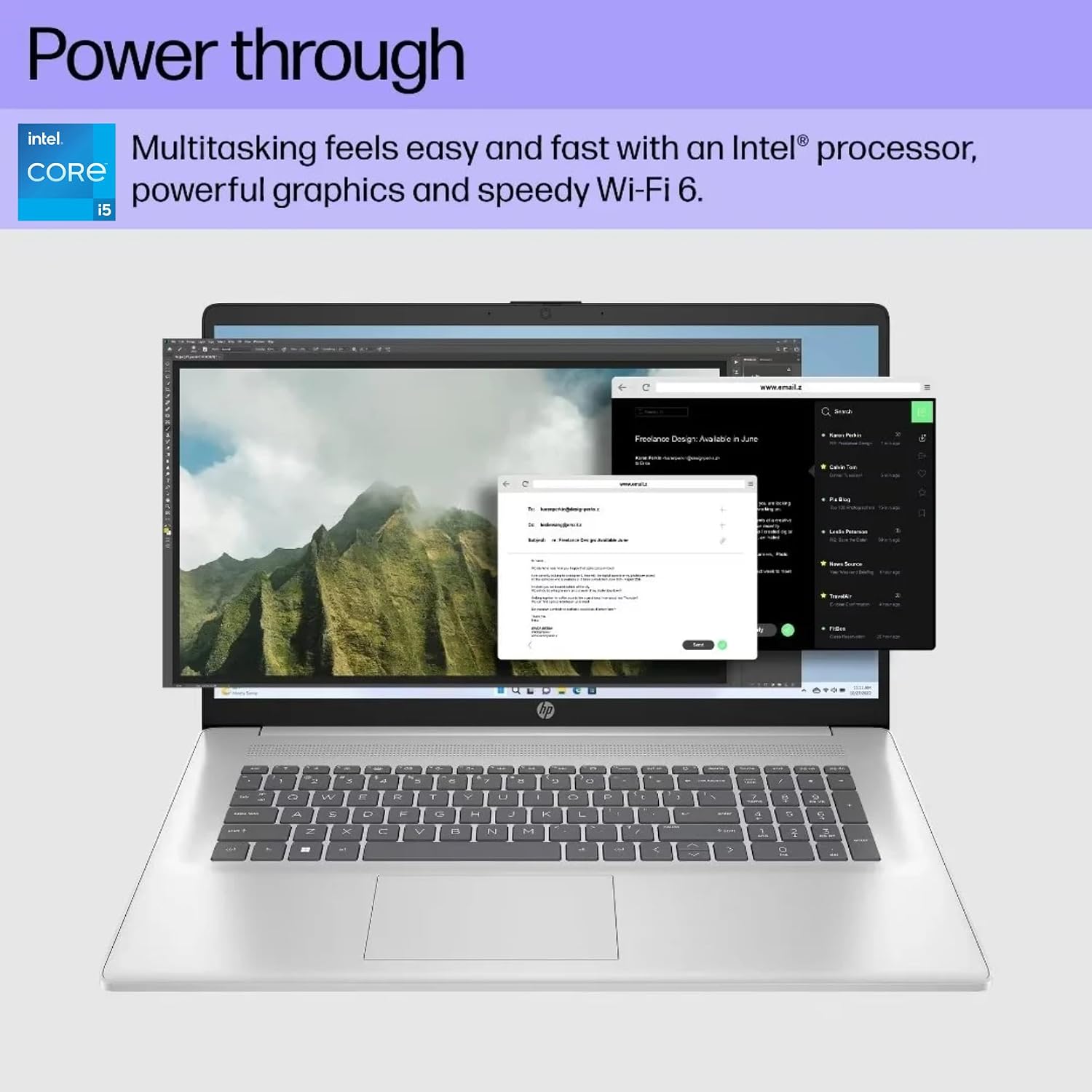 HP 17.3' Touchscreen Laptop with 12 Months Office 365, Intel 4-Core Processor, HDMI, Type C, Windows 11 (Ryzen 3 7330U, 32GB RAM | 1TB SSD)