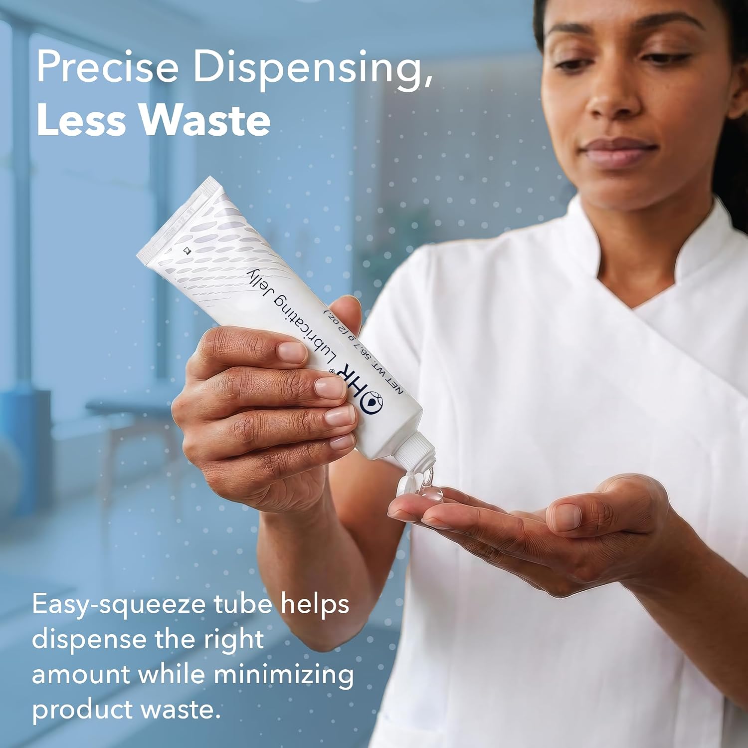 HR Lubricating Jelly 2 Ounce Tube, Case of 96 | Water-Soluble | Non-Greasy | Non-Staining | Latex-Free | Clear & Odorless | for Catheter, Exam, Thermometer & Instruments