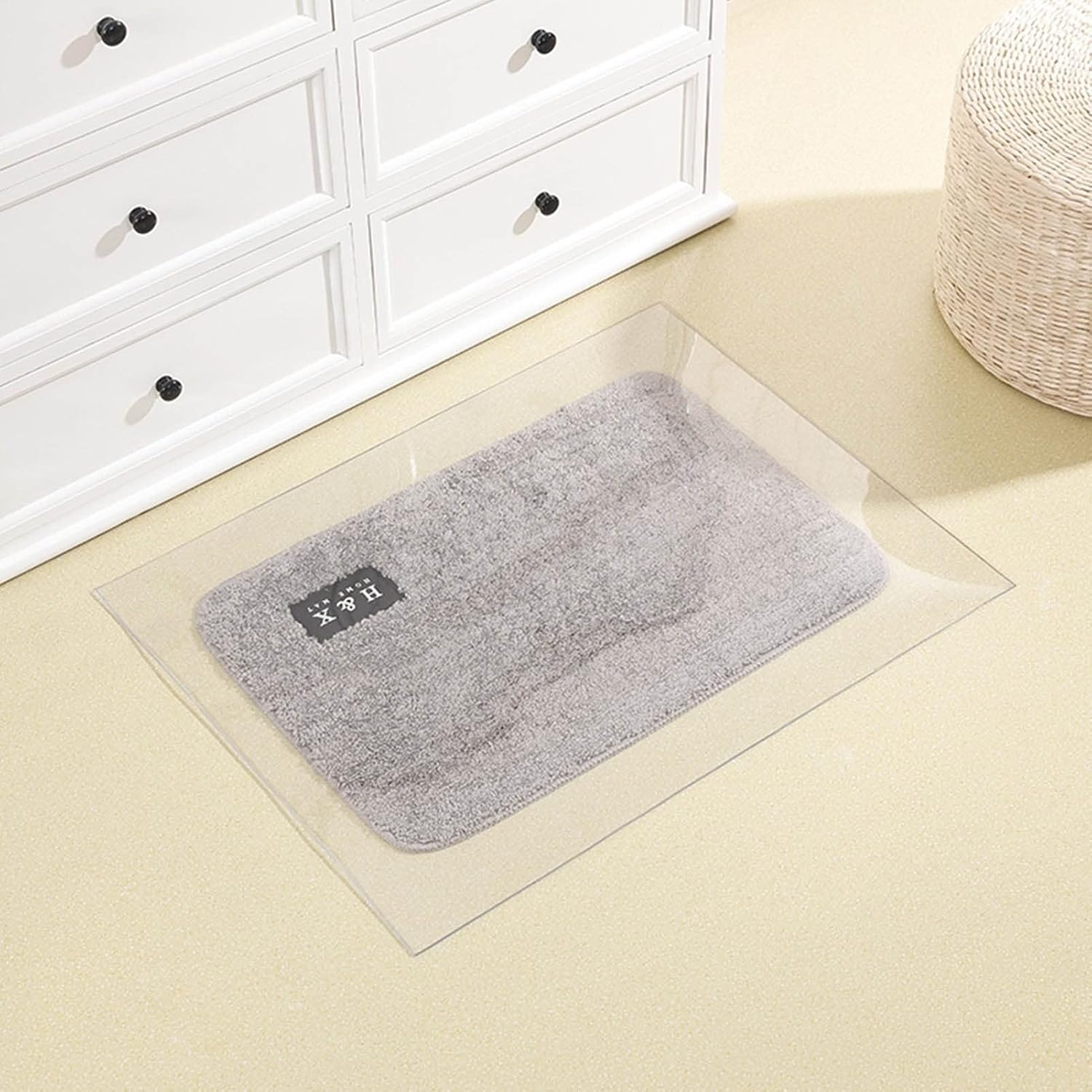 DXZ-Design Hard Wooden Floor Clear Mat, Kitchen Dining Table PVC Protection Pad, Carpet Plastic Protector 100cm 1.5m 2m 250cm 300cm Length (Size : 35.4x70.9in/90x180cm)
