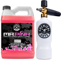 Chemical Guys CWS_402 Mr. Pink Super Suds Shampoo & Superior Surface Cleaning Soap, 128 fl oz (1 Gallon) + HOL144 TORQ Foam Cannon Snow Foamer , Works With Pressure Washer (2 Items)