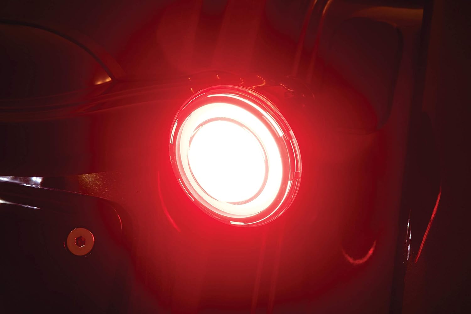Kuryakyn 2906 Motorcycle Lighting Accessory: Tracer LED Rear Turn Signal Conversions Bullet Style, 1157 Dual-Curcuit Red/Red with Red Lens, 1 Pair