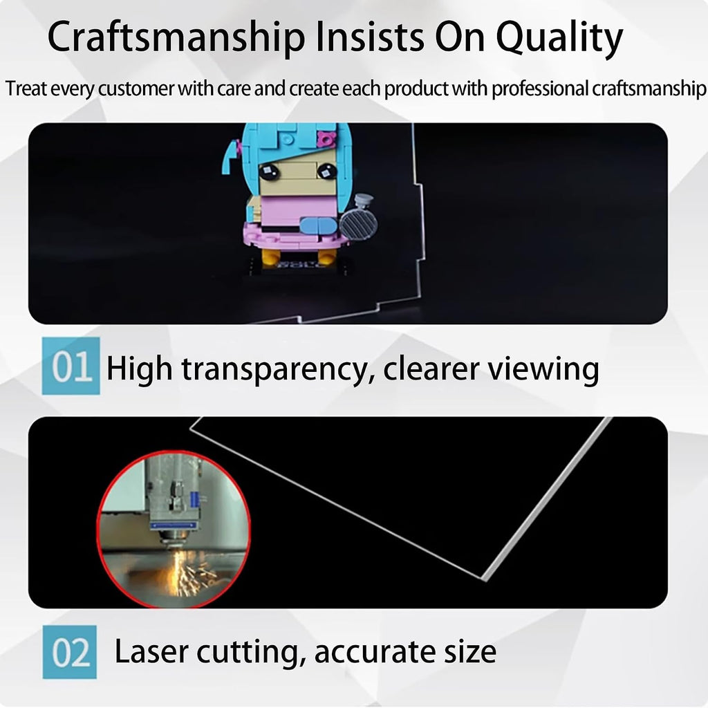 Acrylic Display Case for Lego 76446 Knight Bus Building Set– Dustproof Display Box & Showcase,, Display Box Compatible with Lego 76446 -Only Display case (Base Spray 1)