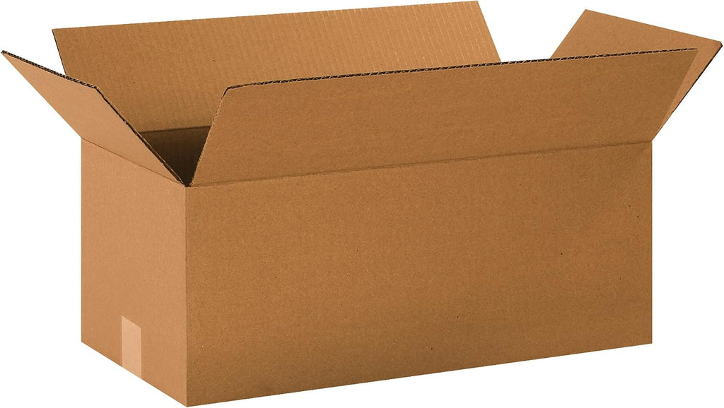 Partners Brand P2010860PK Long Corrugated Boxes, 20' L x 10' W x 8' H, Kraft (Pack of 60)