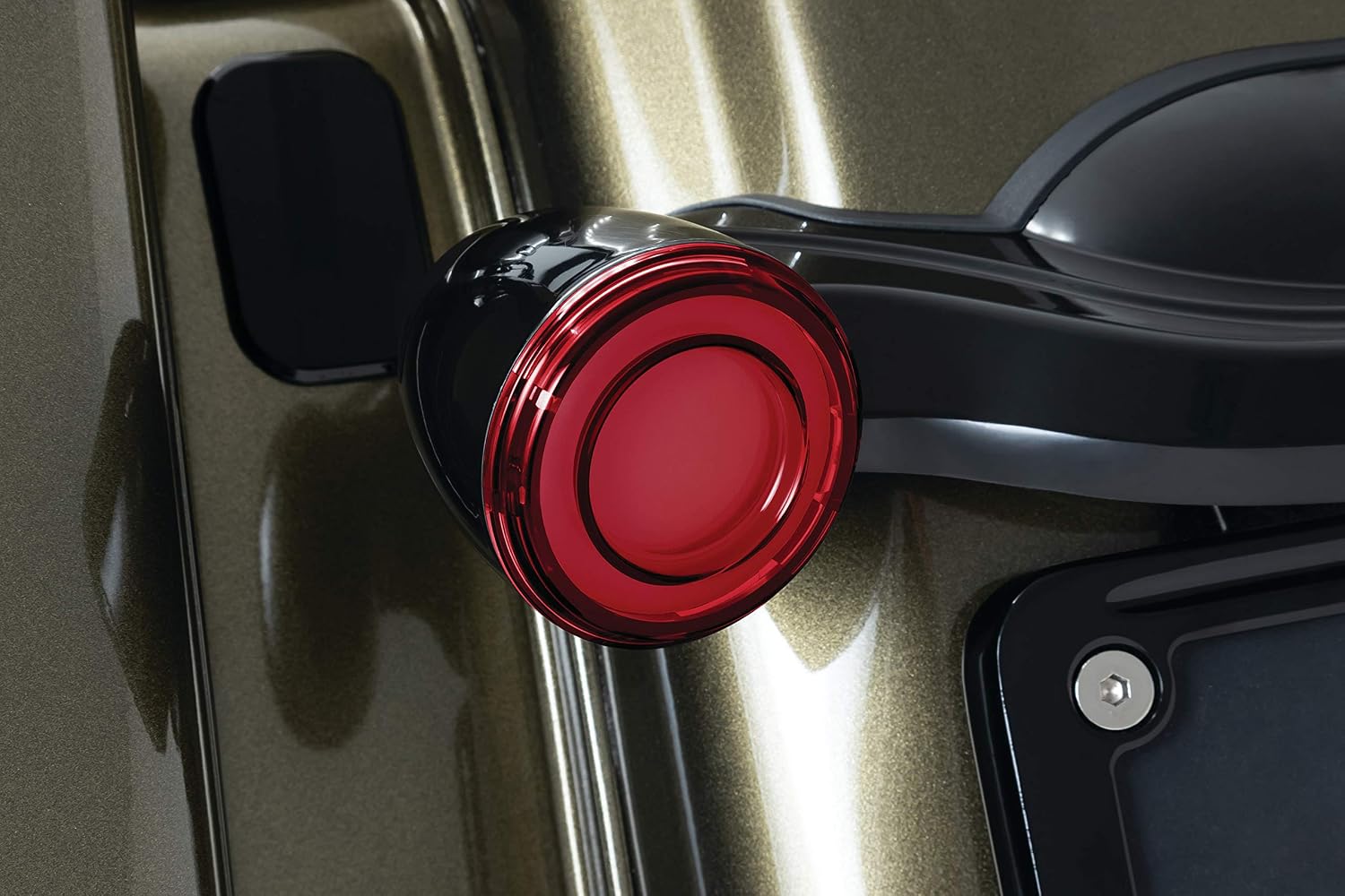 Kuryakyn 2906 Motorcycle Lighting Accessory: Tracer LED Rear Turn Signal Conversions Bullet Style, 1157 Dual-Curcuit Red/Red with Red Lens, 1 Pair