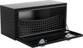 AUTOSAVER88 36 Inch Underbody Tool Box, Heavy Duty Aluminum Diamond Plate Toolbox Chest Storage Organizer, Waterproof Chest Storage Box with Lock for Trucks, Trailers, RVs, Warehouses, Black