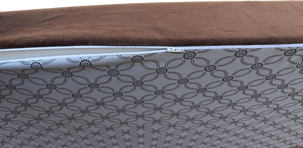 Custom Bench Cushion 72Inch,Indoor Outdoor Patio Furniture Cushions,Non-Slip Bench Pads,Chair Cushion Sofa Pads for Piano Window Entryway Dining Seat,Optional Piping,Removable,Coffee 24' X 72'X 2'