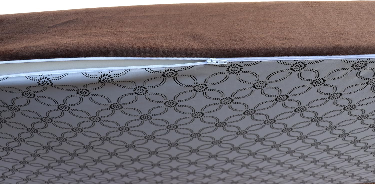 Custom Bench Cushion 72Inch,Indoor Outdoor Patio Furniture Cushions,Non-Slip Bench Pads,Chair Cushion Sofa Pads for Piano Window Entryway Dining Seat,Optional Piping,Removable,Coffee 24' X 72'X 2'
