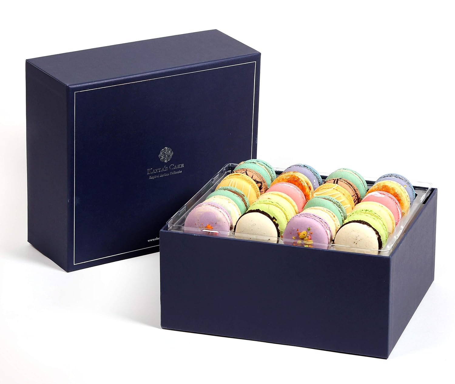 Kayla's Cake Premium French Macarons Cookies Gift Baskets Gourmet Chocolate Box Food Desserts Birthday Snack Care Packages Mothers Day Thank You Condolences Women Men Mom Signature 48 Count