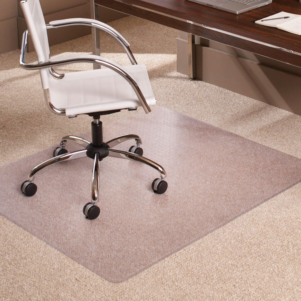 ES Robbins High Pile Carpet Chair Mat, Rectangle 46'x60' Beveled Edge