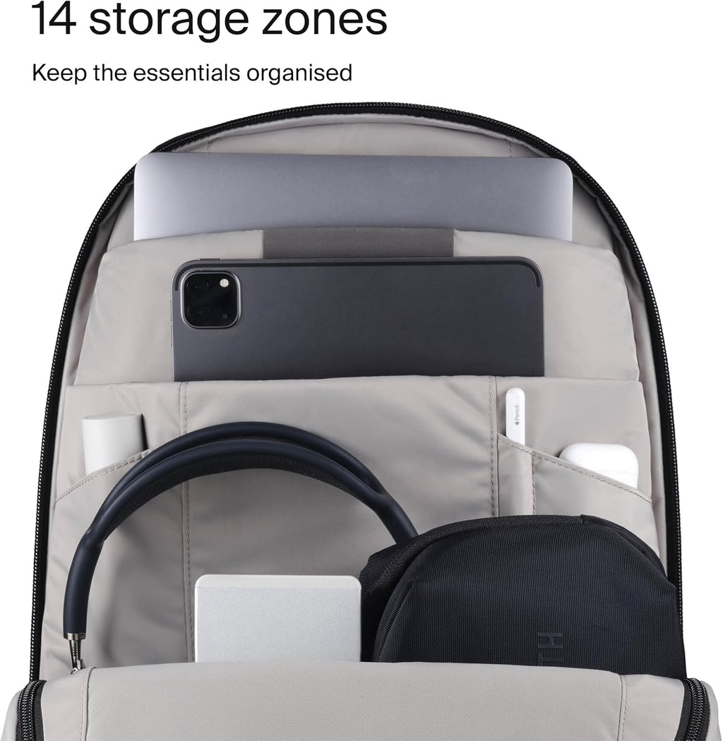 Urth Arkose 20L Modular Camera & Laptop Backpack - Water Resistant, Anti-Theft, Recycled Bag for DSLR, 13-16 Inch Laptop in Black