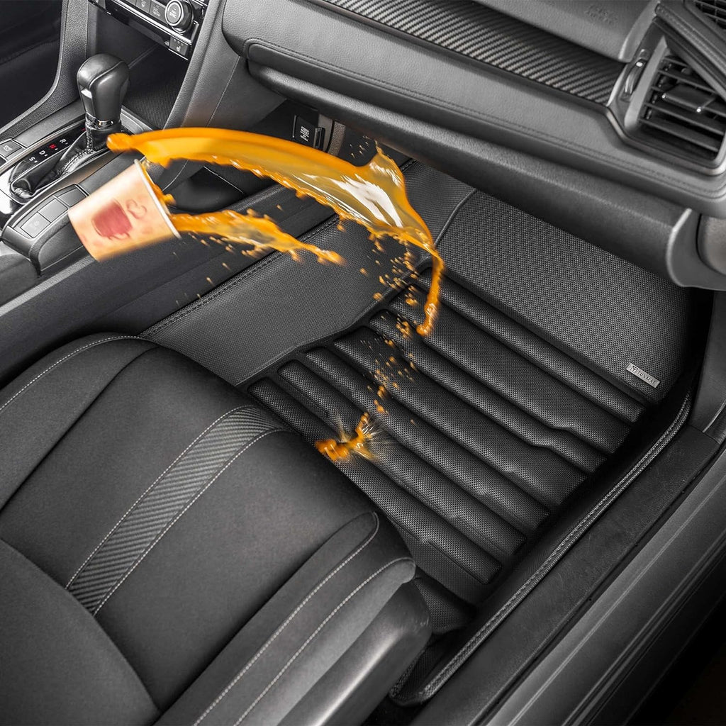 TuxMat - for the Toyota Supra 2020-2026 Models - Custom Car Mats - Maximum Coverage, All Weather, Laser Measured - This Full Set Includes 1st Row