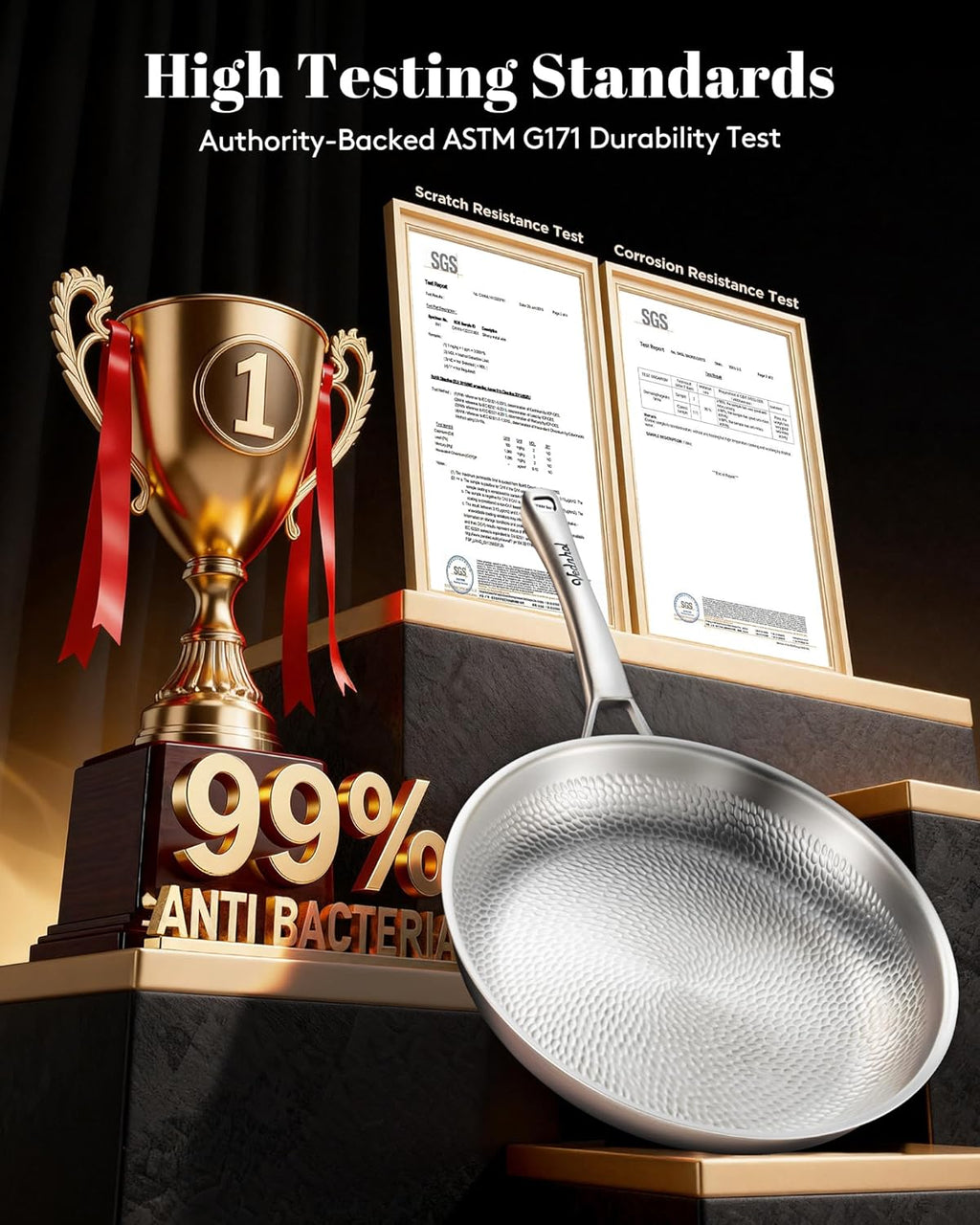 Titanium Pans set, 8 Pcs Pure Non Stick Cookware set for Cooking, Non-Toxic, PFAS/PFOA/PTFE Free Cookware, Dishwasher&Oven Safe, Kitchen Induction Compatible