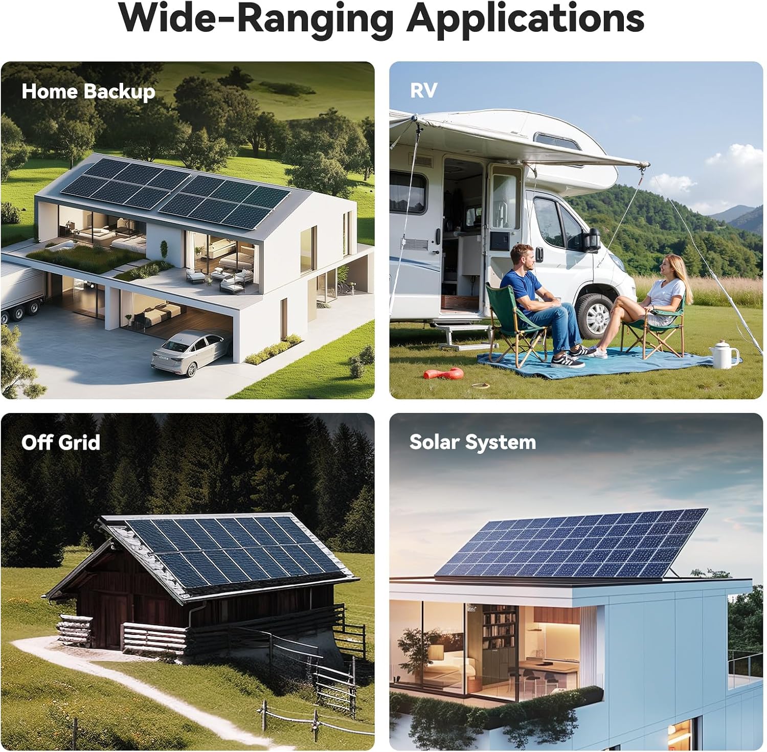 Power Queen 12V 410Ah LiFePO4 RV Battery, 5248Wh Energy Lithium Iron Phosphate Battery 250A BMS, 15000+ Cycle Times 10-Year Lifetime, for Solar System, RV Camping, Off-Grid, Trailer, Camper