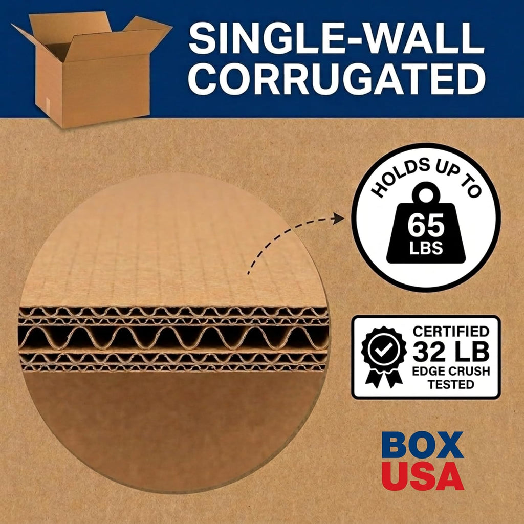 AVIDITI 18 x 16 x 12 Corrugated Cardboard Boxes, Medium 18'L x 16'W x 12'H, Pack of 25 | Shipping, Packaging, Moving, Storage Box for Home or Business, Strong Wholesale Bulk Boxes