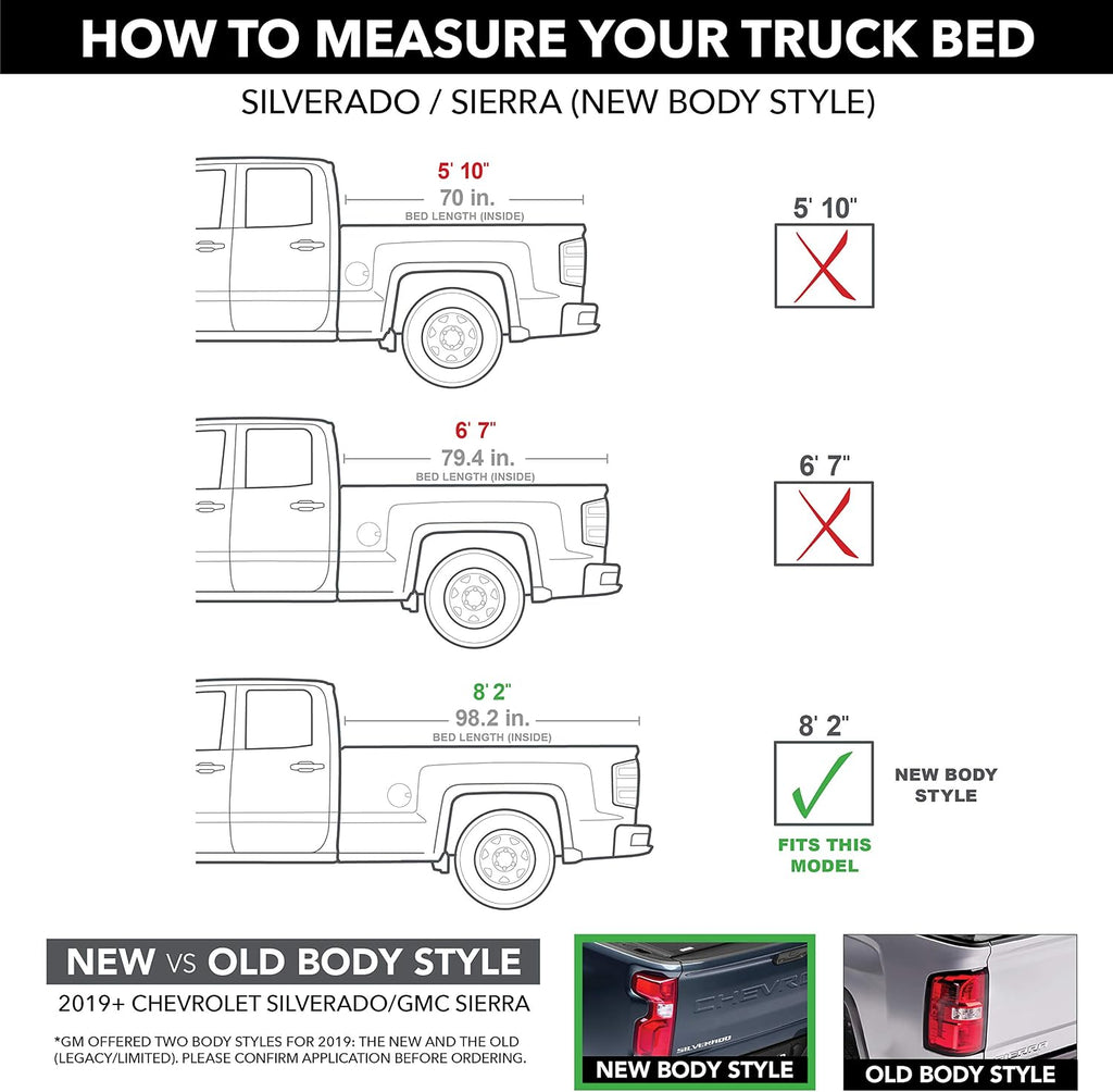 RealTruck Extang Trifecta Toolbox 2.0 Soft Folding Truck Bed Tonneau Cover | 93458 | Fits 2019-2026 Chevy/GMC Silverado/Sierra 1500HD (Does not fit with Factory Side sotrage Box) 8' 2' Bed (98.2')